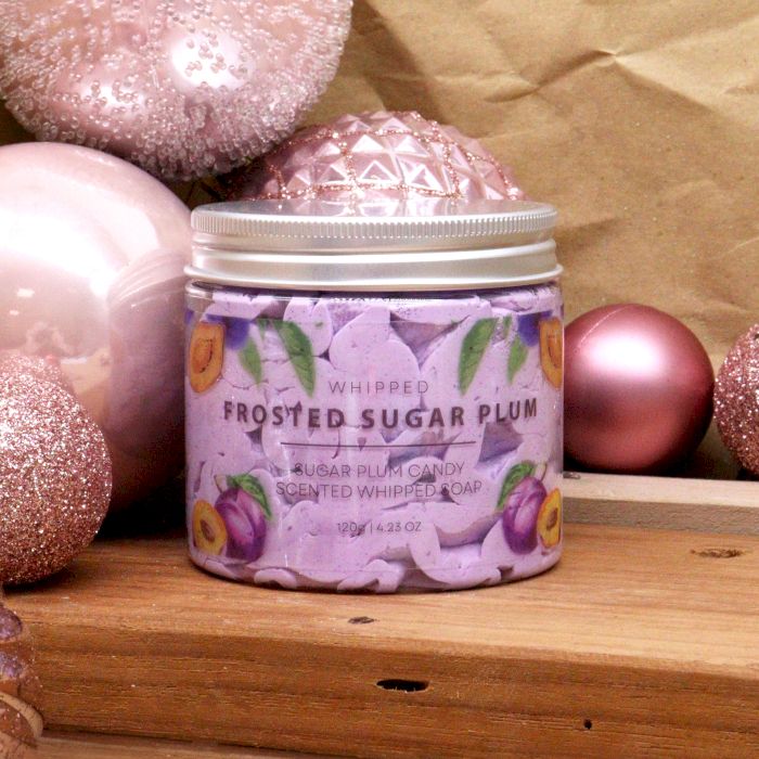 Luxurious Frosted Sugar Plum Whipped Soap