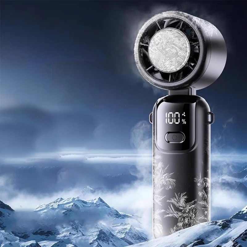 Portable Turbo Handheld Fan with Digital Display