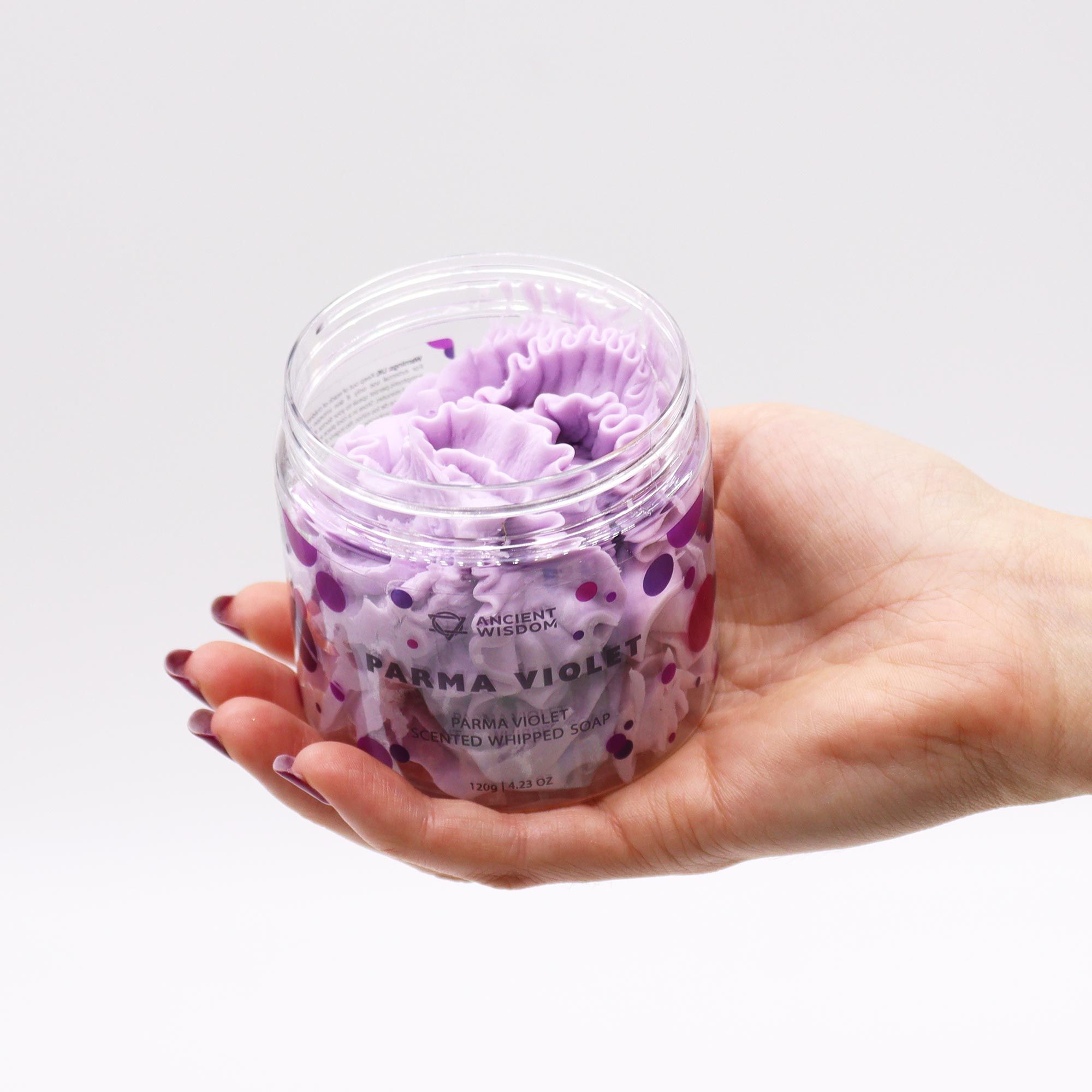 Parma Violet Whipped Soap 120g - Image 2